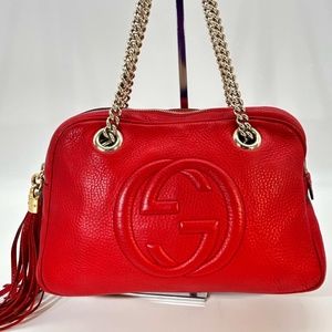 Gucci Medium Leather Soho Chain Shoulder Bag